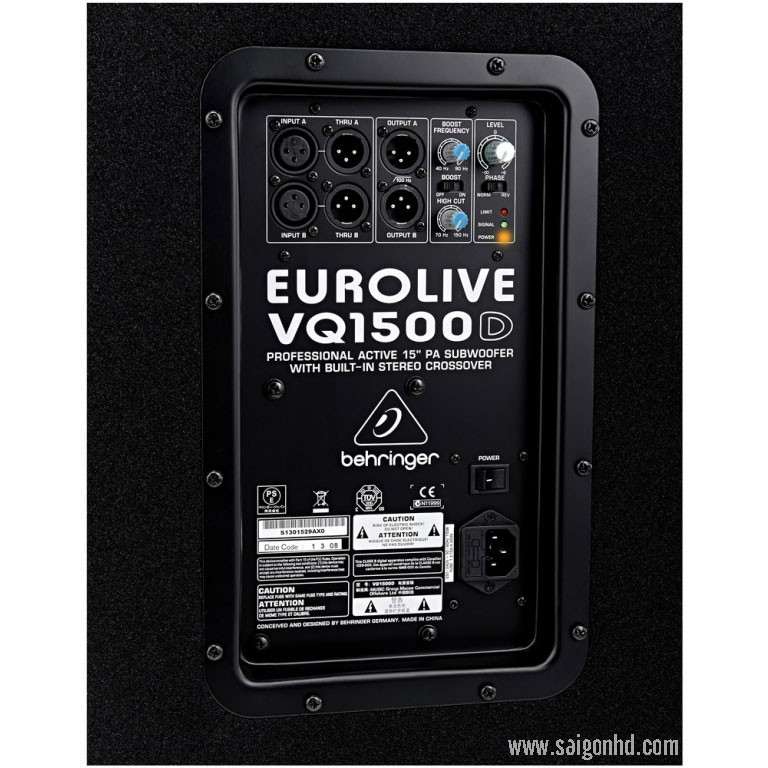 Vq1500d Behringer VQ1500D 500W 15 Inch Powered Subwoofer Audio